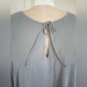 Gray Tie-Back Top
